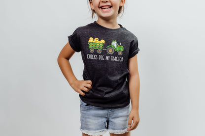 Chicks Dig Me Shirt, Chicks On Tractors, Easter Chick Shirt, Happy Easter Chicks-newamarketing