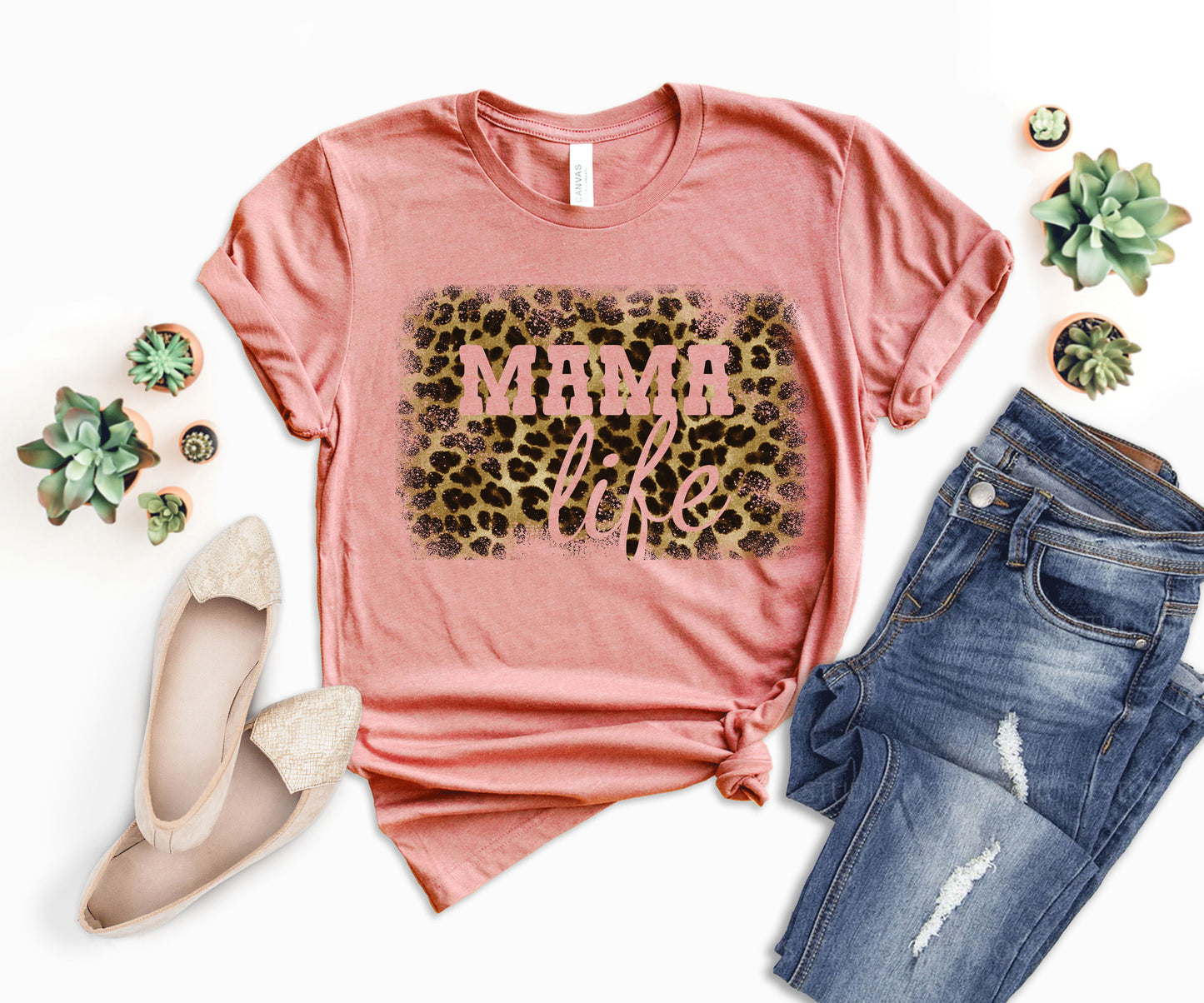 Leopard Mom Life Shirt, Mom Life T-shirt, Leopard Mama Shirt-newamarketing