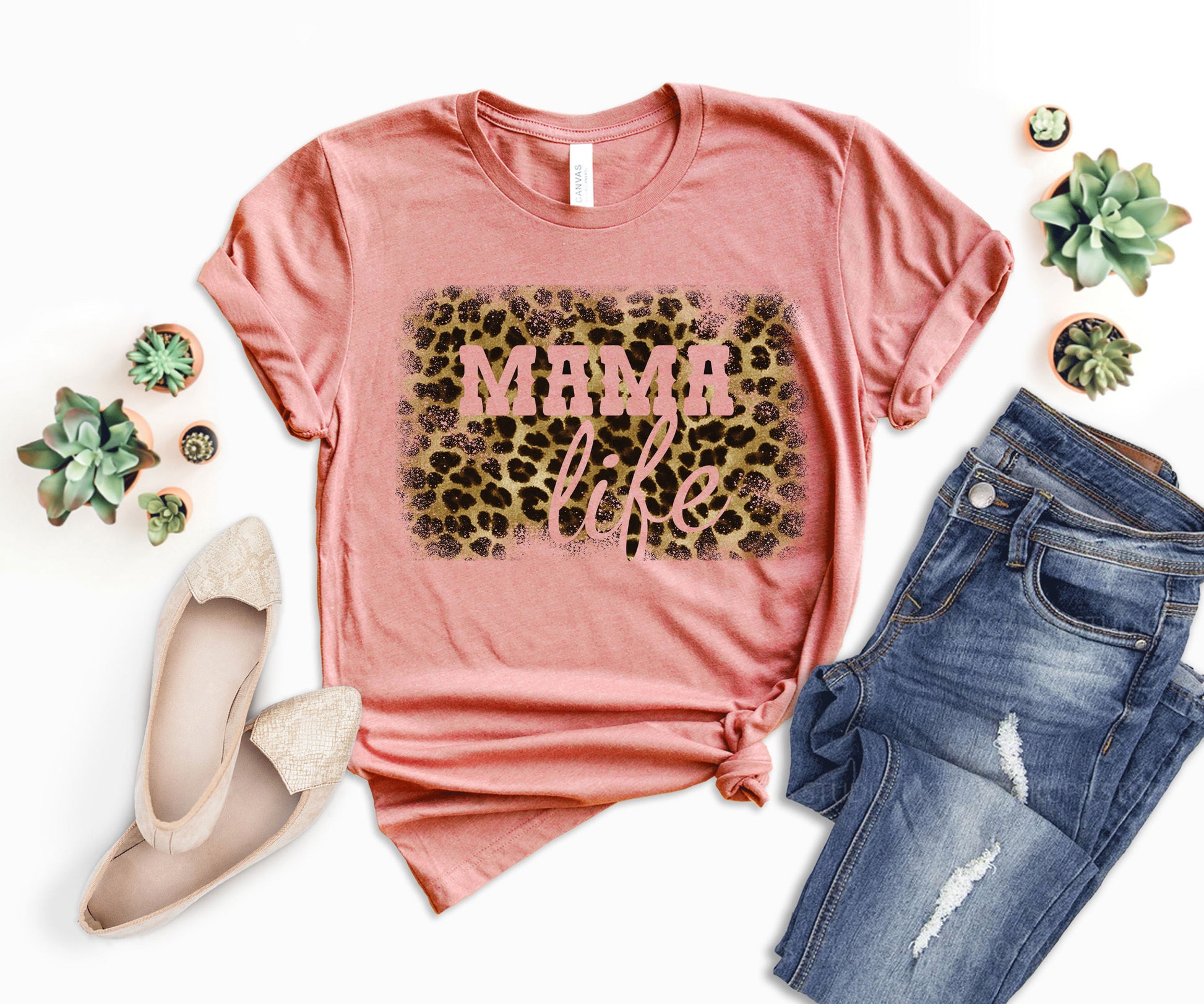 Leopard Mom Life Shirt, Mom Life T-shirt, Leopard Mama Shirt-newamarketing