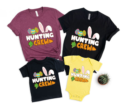 Hunting Crew Shirts, Easter Egg Hunting Shirts, Hunting Easter Bunny-newamarketing