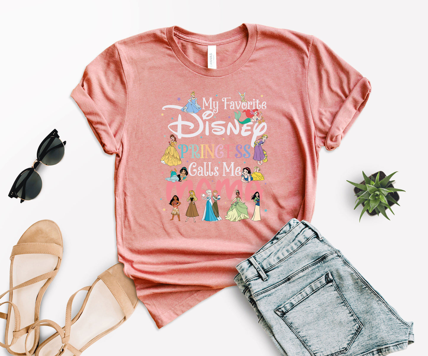 My Favorite Princess Calls Me Mom Tee, Disney Mom Tee, Cute Mom Shirt-newamarketing