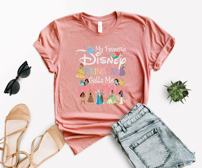 My Favorite Princess Calls Me Mom Tee, Disney Mom Tee, Cute Mom Shirt-newamarketing