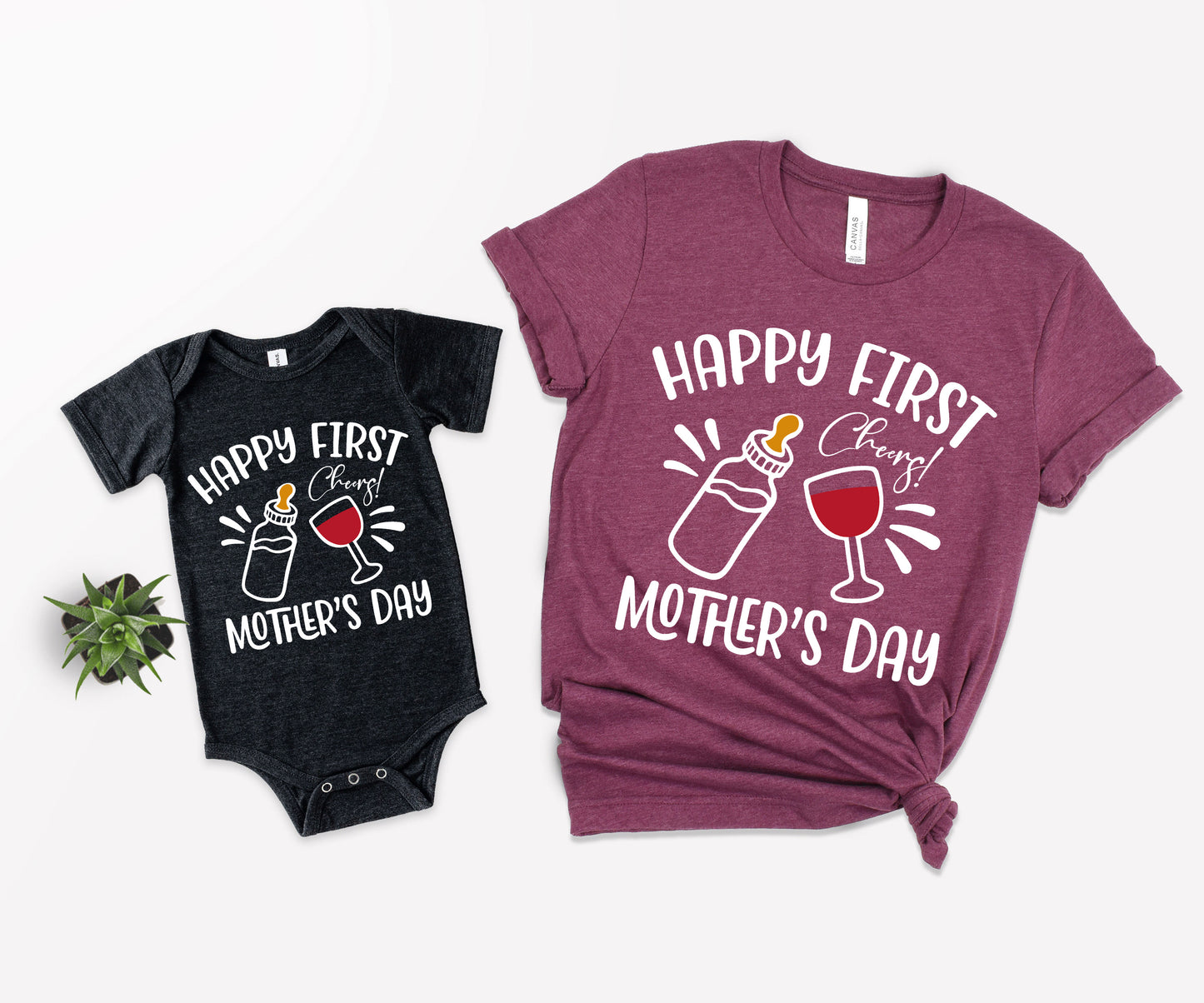 Happy First Mother's Day Shirts, Matching Mommy and Me Shirts, Mommy and Me Outfits-newamarketing
