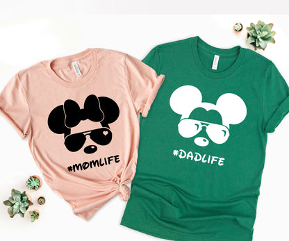 Mom and Dad Disney Shirts, Family Disney Matching Shirts, Disneyland Shirts-newamarketing