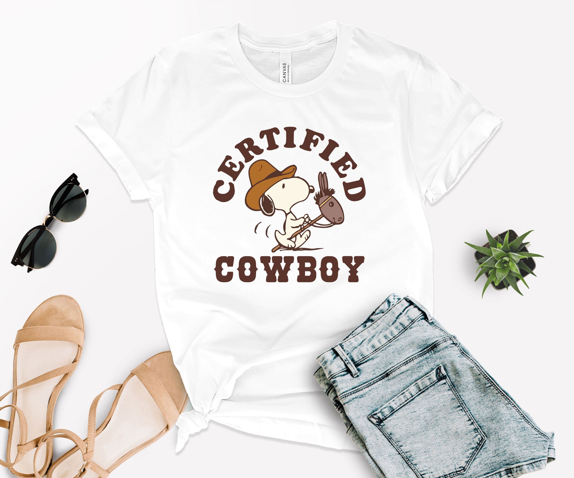 Snoopy Cowboy Shirt, T-Shirt Cowboy, Certified Shirt-newamarketing