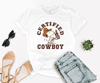 Snoopy Cowboy Shirt, T-Shirt Cowboy, Certified Shirt-newamarketing