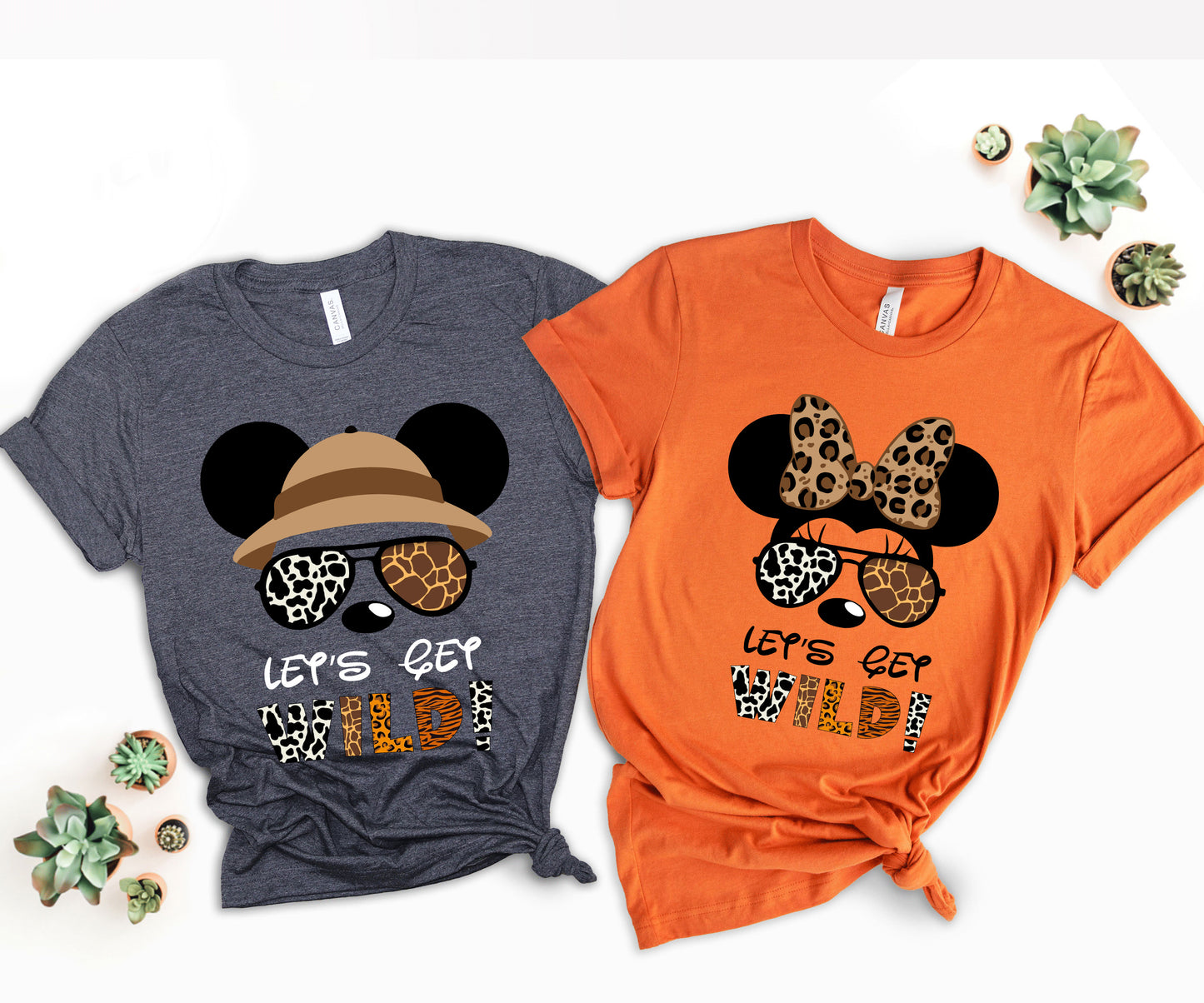 Let's Get Wild Shirts, Minnie and Mickey Matching Shirts, Disney Safari Shirts