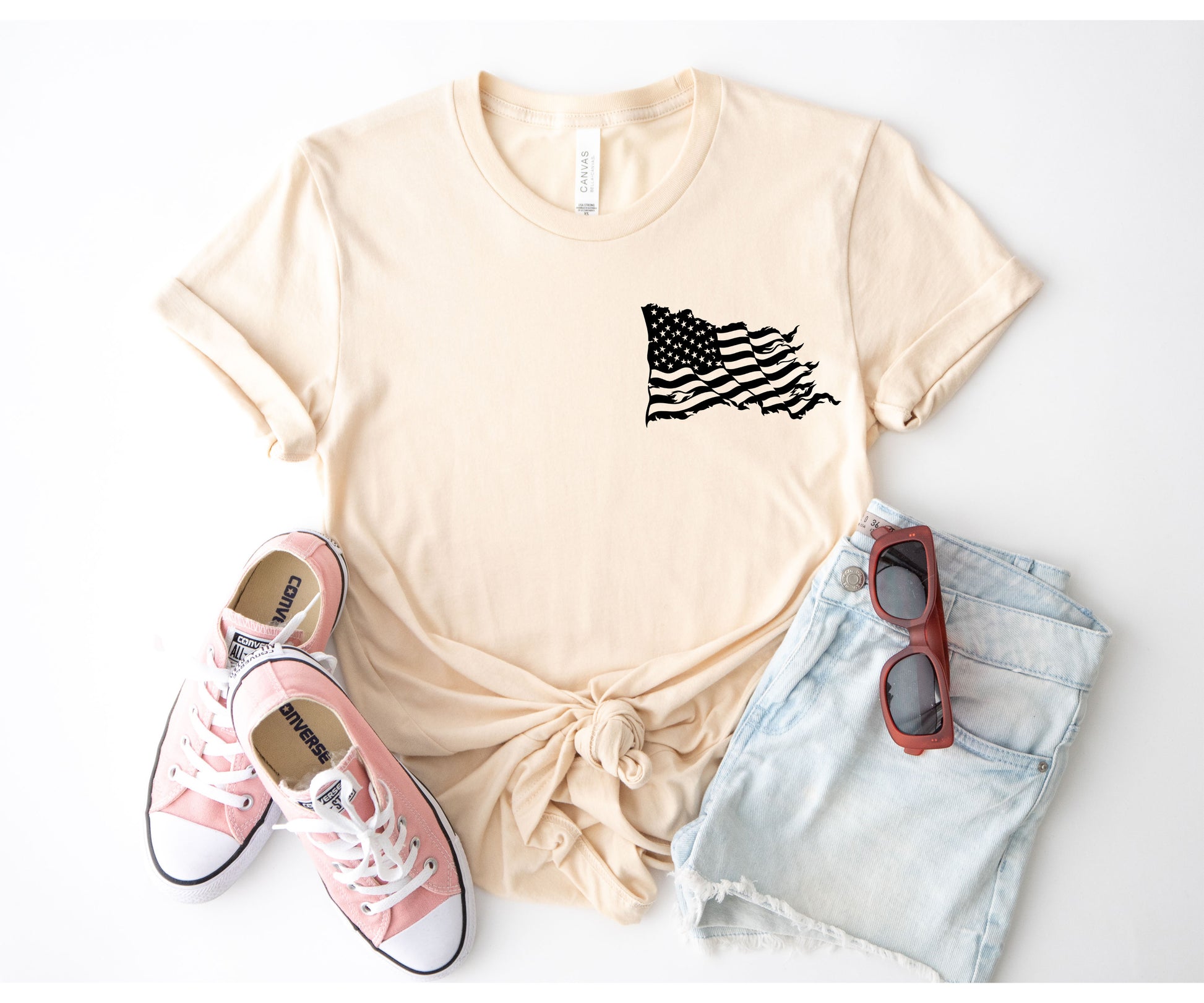 American Flag Shirt, Patriotic American Flag T-shirt, Usa Made American Flag Shirt-newamarketing