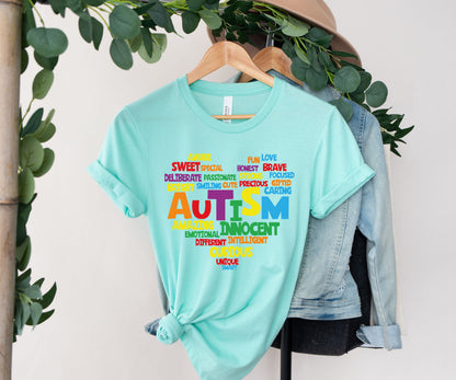 Love Autism Shirt, T-Shirts Autism Awareness, Heart For Autism-newamarketing