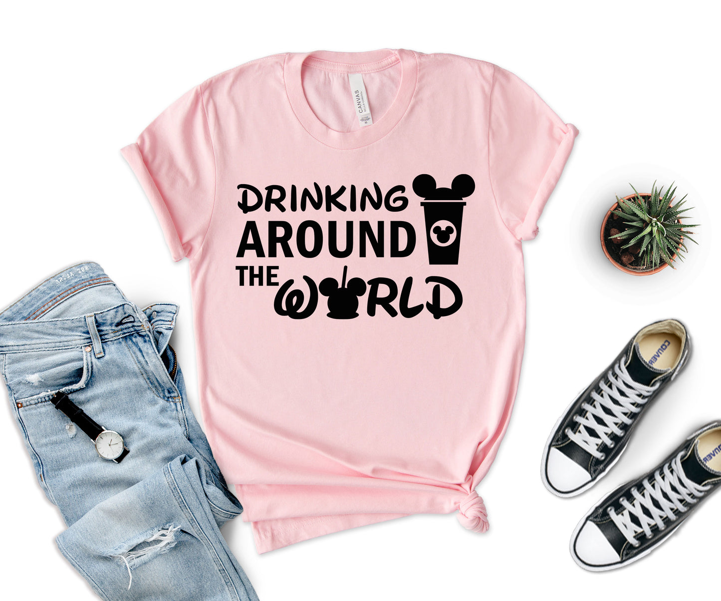 Drinking Around the World Disney Shirt, Coffee Lover T-shirt, Disneyland Shirt-newamarketing
