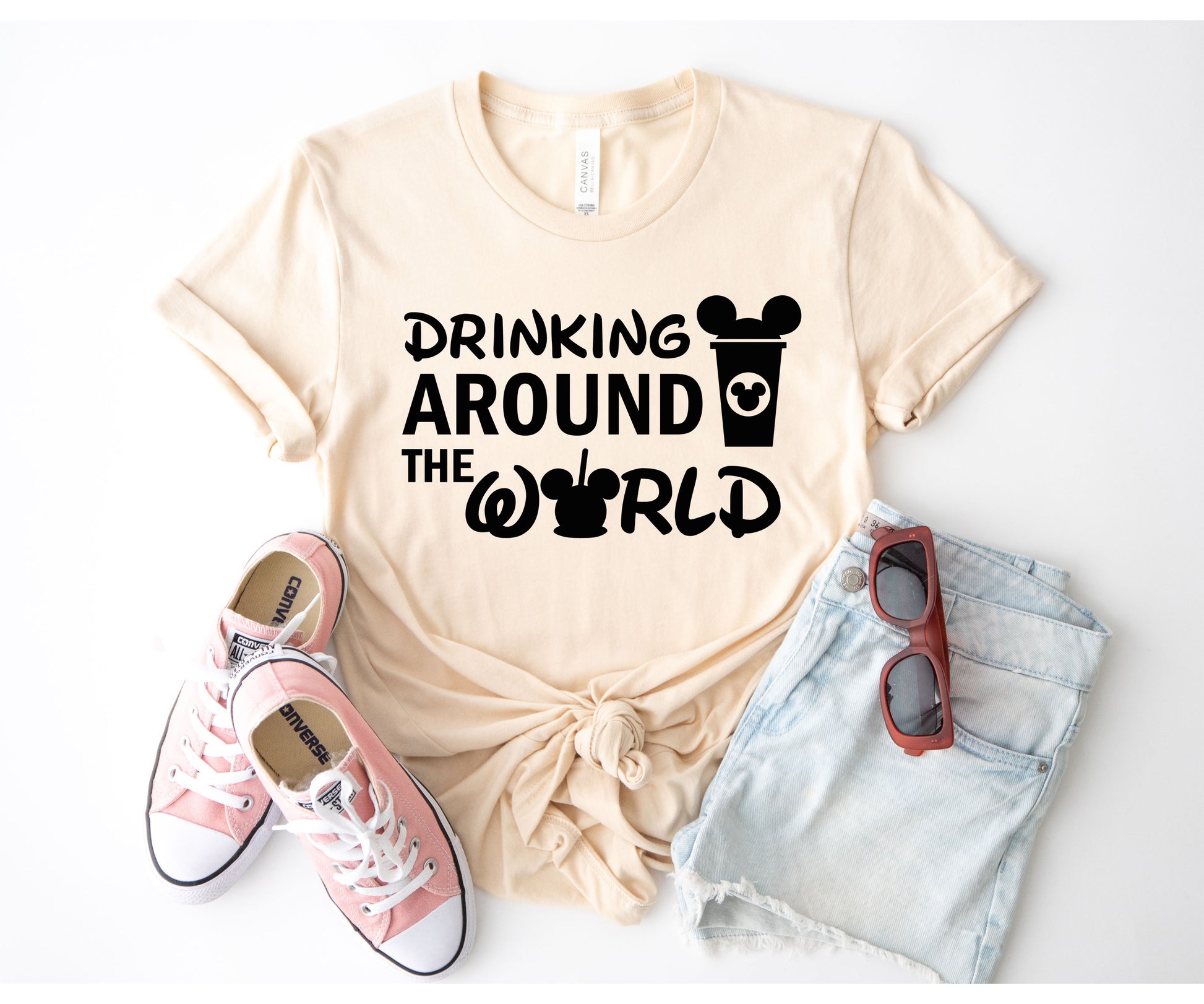 Disney Drinking Around The World Shirt, Drinking Disney Shirts, Disneyland Shirt-newamarketing