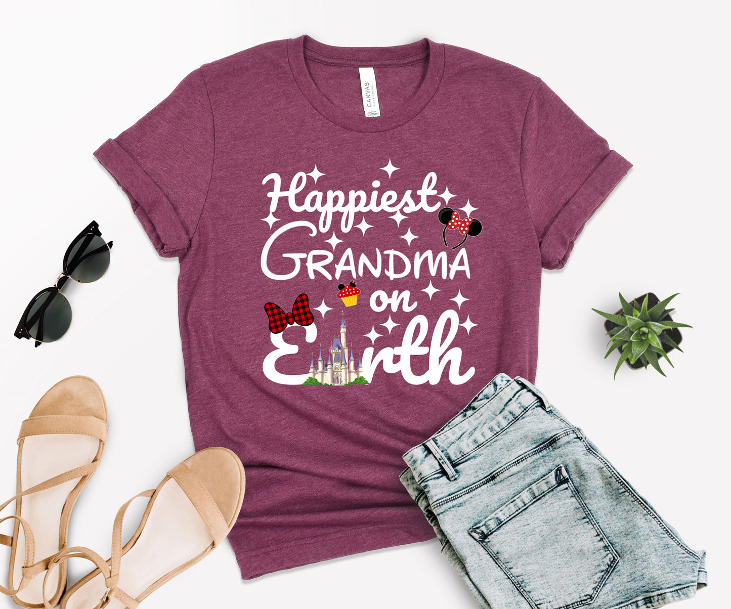Happiest Tees On Earth, Disney Grandma Shirt, Disney Family Shirts-newamarketing