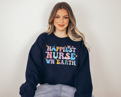 Happiest Place on Earth Sweatshirt, Hoodie for Nurse, Nurse Sweatshirt-newamarketing