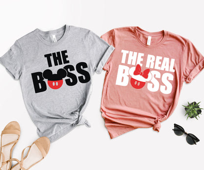 The Boss Shirt, Couple Disney Shirts, The Real Boss T-Shirt-newamarketing