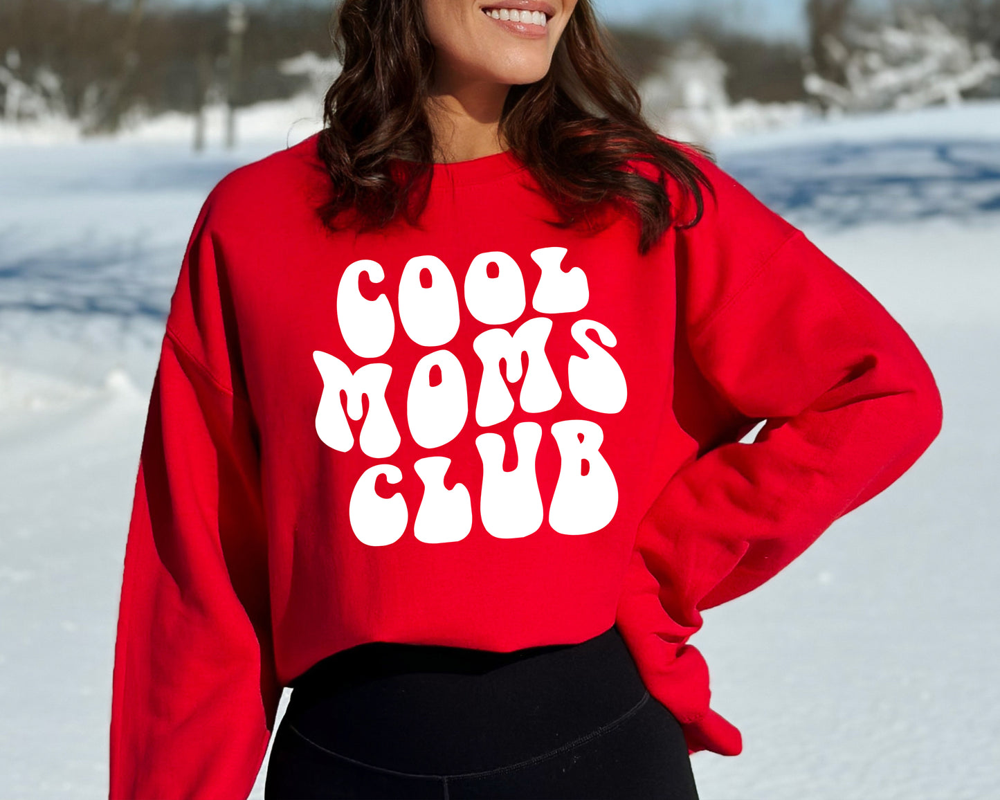 Cool Moms Club Sweatshirt, Cool Mom Hoodie, Pregnancy Ugly Sweater-newamarketing