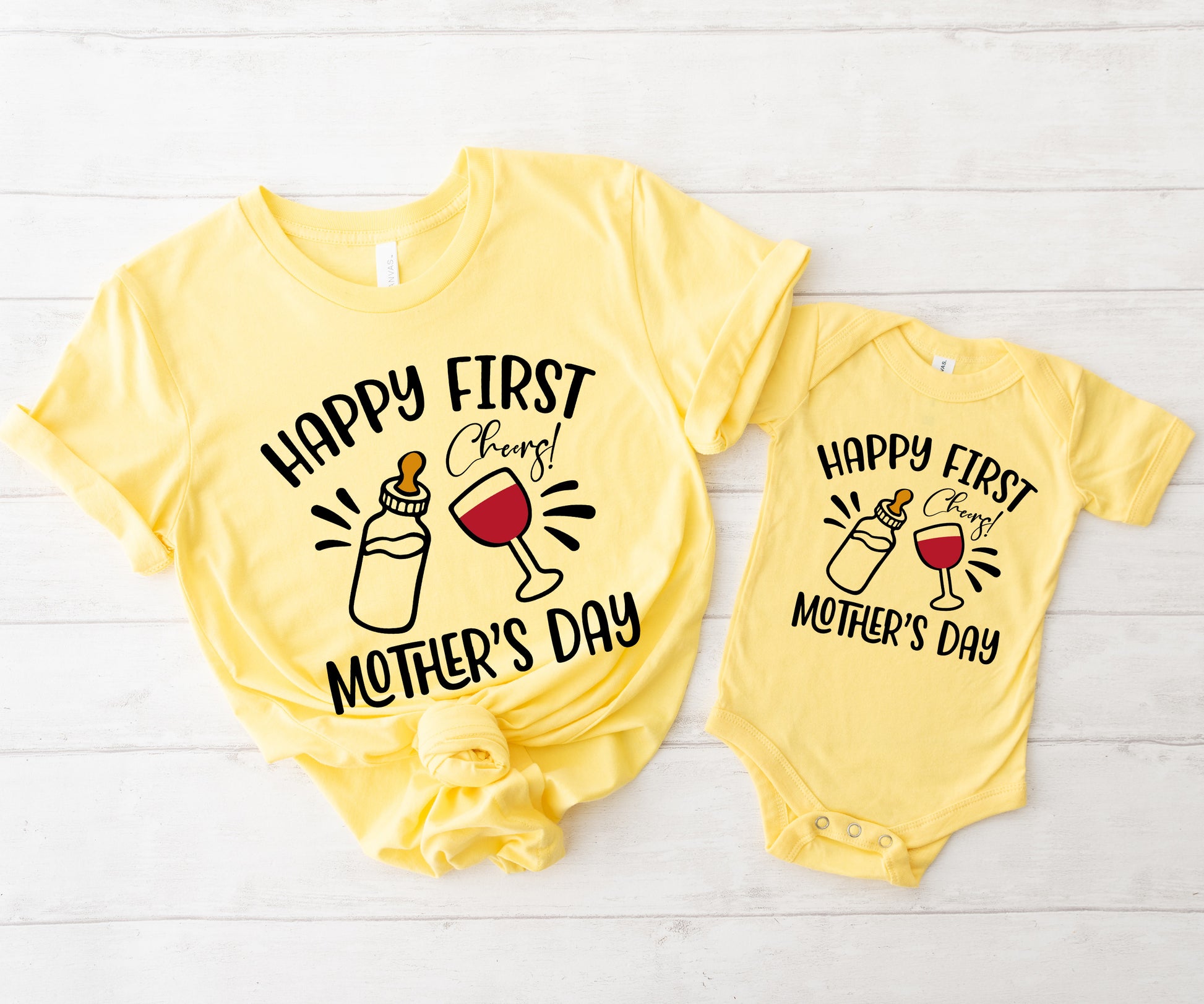 Happy First Mother's Day Shirts, Matching Mommy and Me Shirts, Mommy and Me Outfits-newamarketing