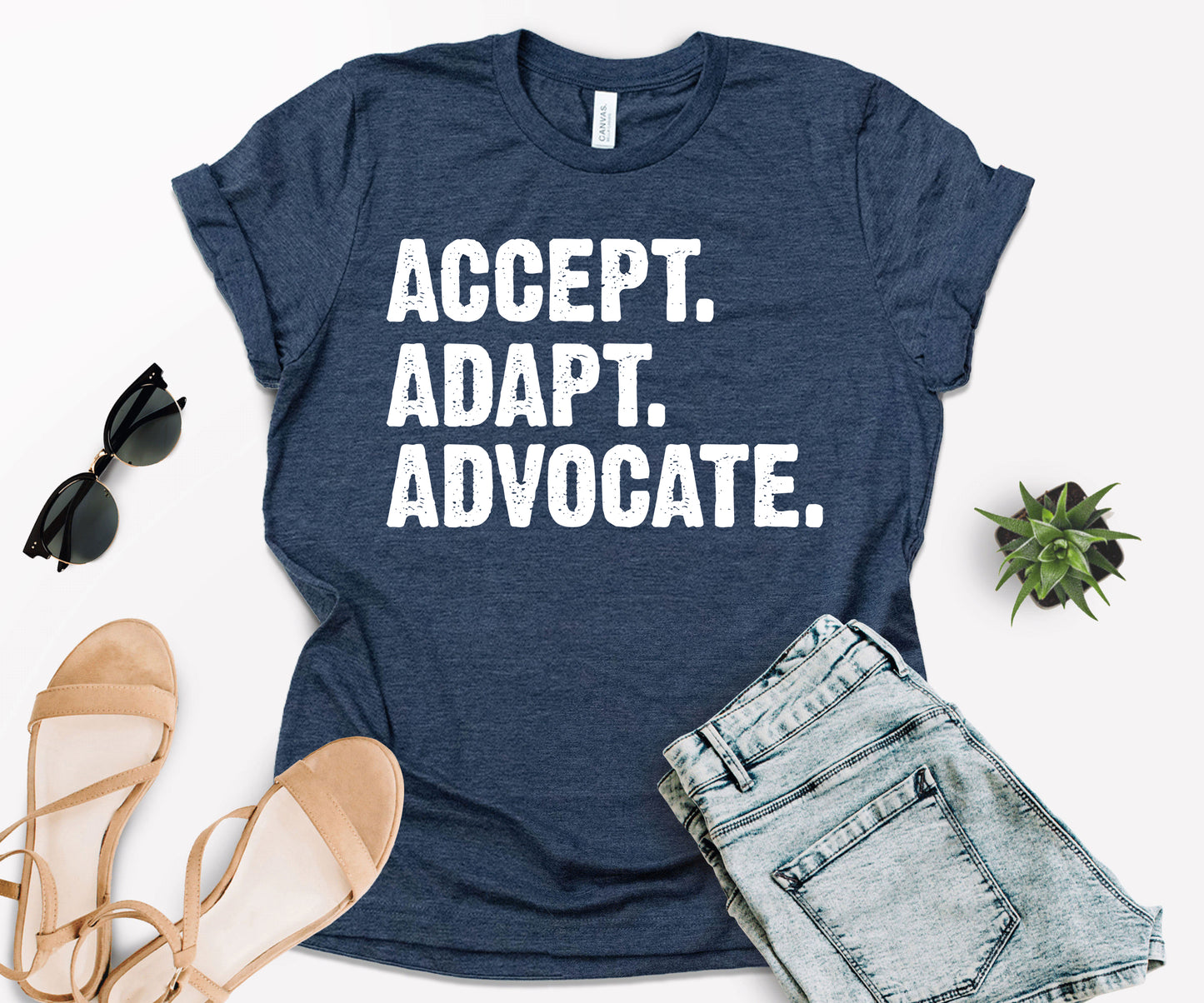 Accept Adapt Advocate, Autism Awareness T-Shirt, Autism Mom Shirt-newamarketing