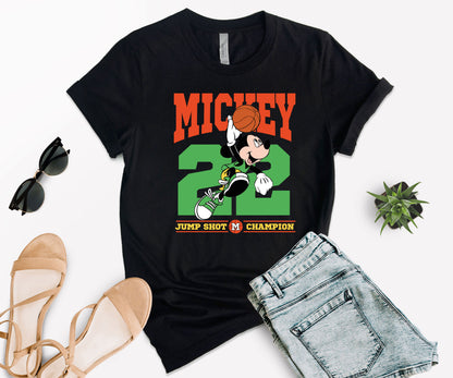 Disney Custom Shirts, Custom Mickey Mouse Shirts, Mickey Basketball Shirt-newamarketing