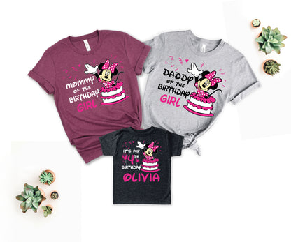 Disney Birthday Shirt, Family Disney Birthday Shirt, Minnie Birthday Shirt-newamarketing