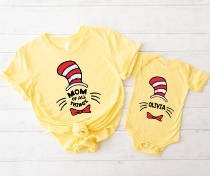 Mom Of All Things Shirt, Father Of All Things Shirt, Custom Matching Family Shirts-newamarketing