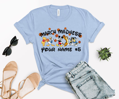 Custom March Madness T-Shirt, Mickey Mouse Basketball Shirt, Shirt Madness-newamarketing