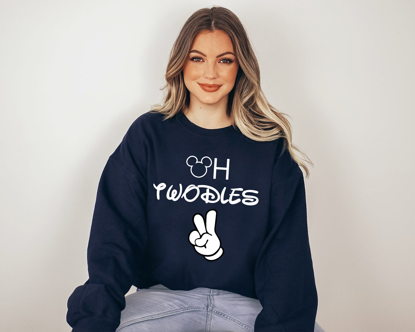 2nd Birthday Sweatshirt, Mickey Hand Sweatshirt, Vintage Mickey Mouse Hoodie-newamarketing