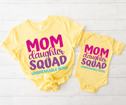 Mom Daughter Squad Shirts, A Mother and Daughter Bond Shirts, Mom Squad Shirts-newamarketing