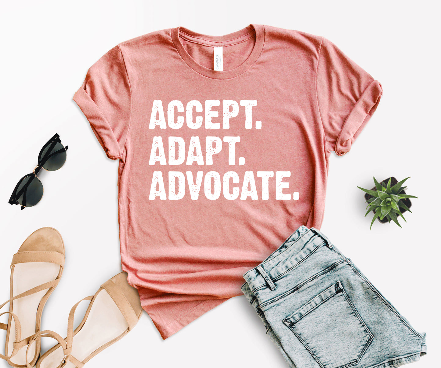 Accept Adapt Advocate, Autism Awareness T-Shirt, Autism Mom Shirt-newamarketing