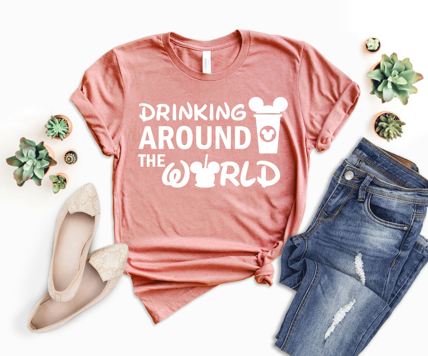 Disney Drinking Around The World Shirt, Drinking Disney Shirts, Disneyland Shirt-newamarketing
