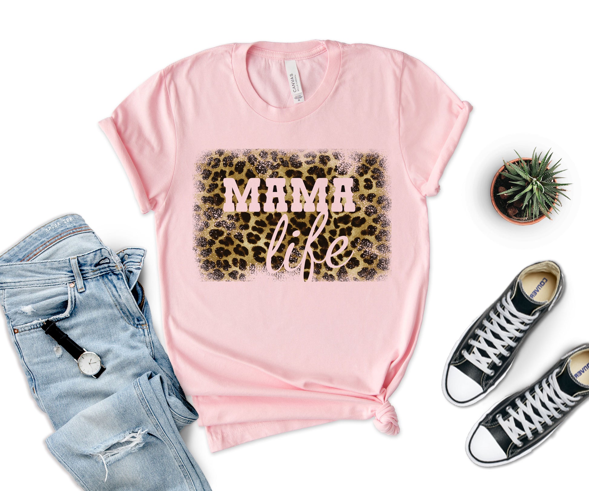 Leopard Mom Life Shirt, Mom Life T-shirt, Leopard Mama Shirt-newamarketing
