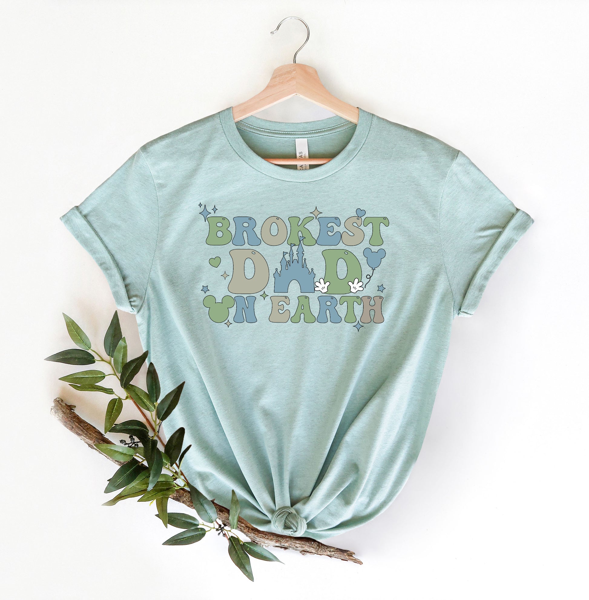Brokest Dad on Earth Shirt, Broke Disney Shirt, Mouse Ears Dada Shirt-newamarketing