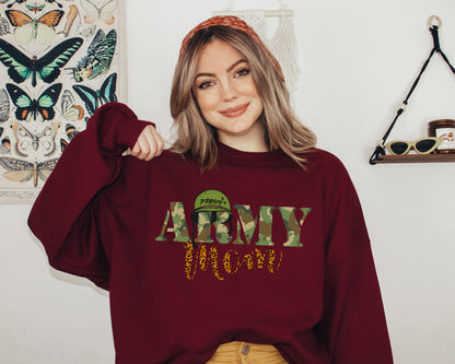 Army Mom Sweatshirt, Gifts For Army Mom, Proud Army Mom Hoodie-newamarketing