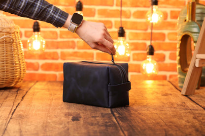 Custom Leather Dopp Kit,  Leather Travel Shaving Kit,  Monogrammed Dopp Kit-newamarketing