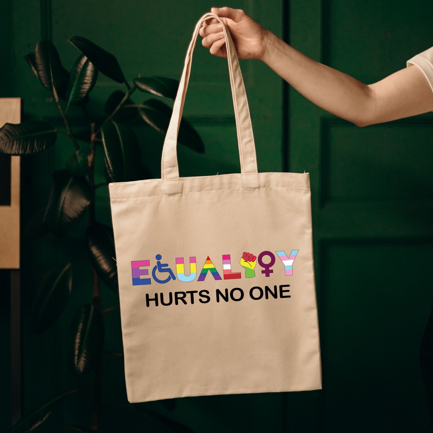 Equality Hurts No One, Lgbt Bags, Lgbt Tote Bag, Rainbow Bag-newamarketing