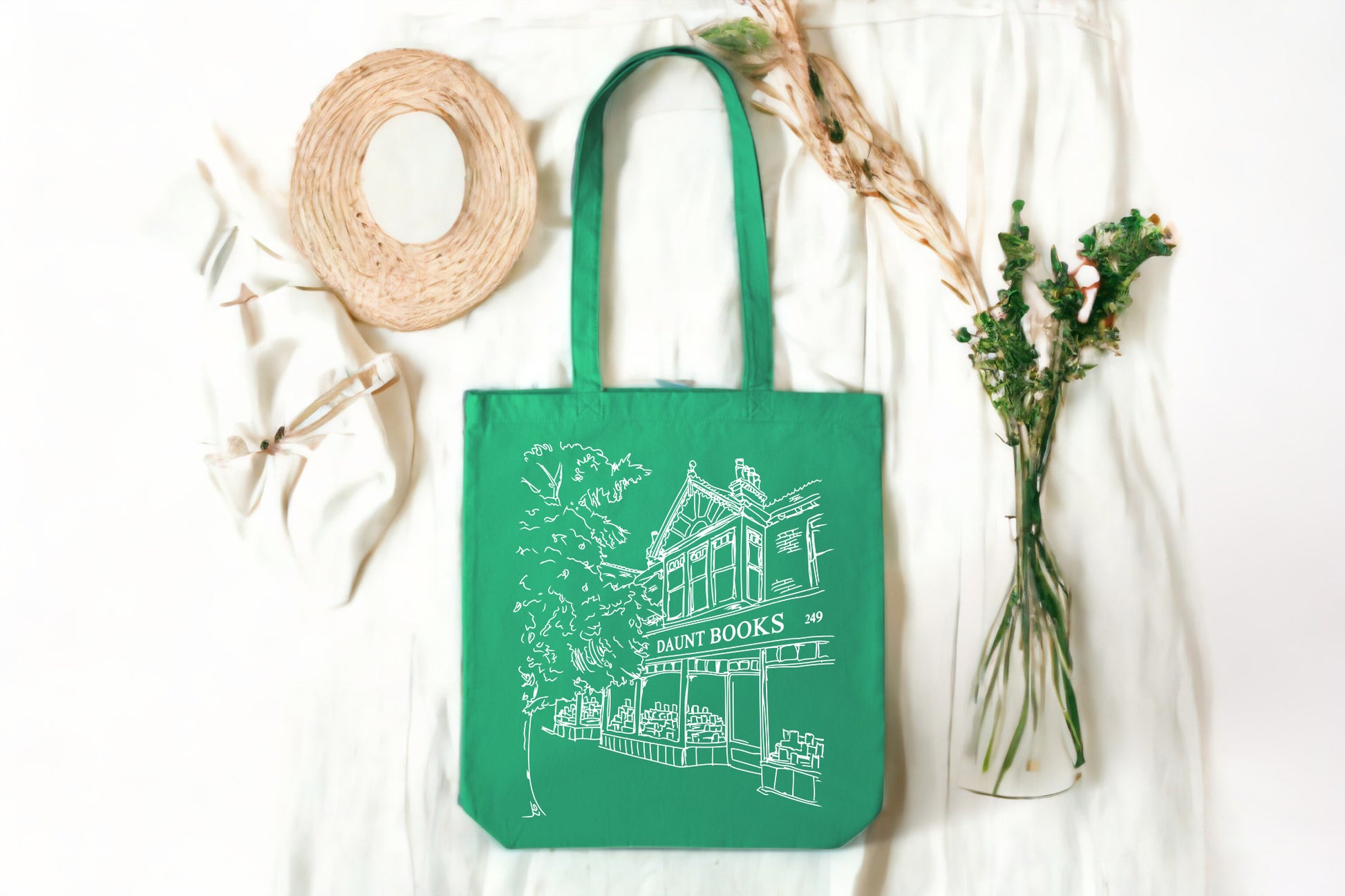 Books Tote Bag, Daunt Books Tote Bag, Tote Bags for Book Lovers-newamarketing