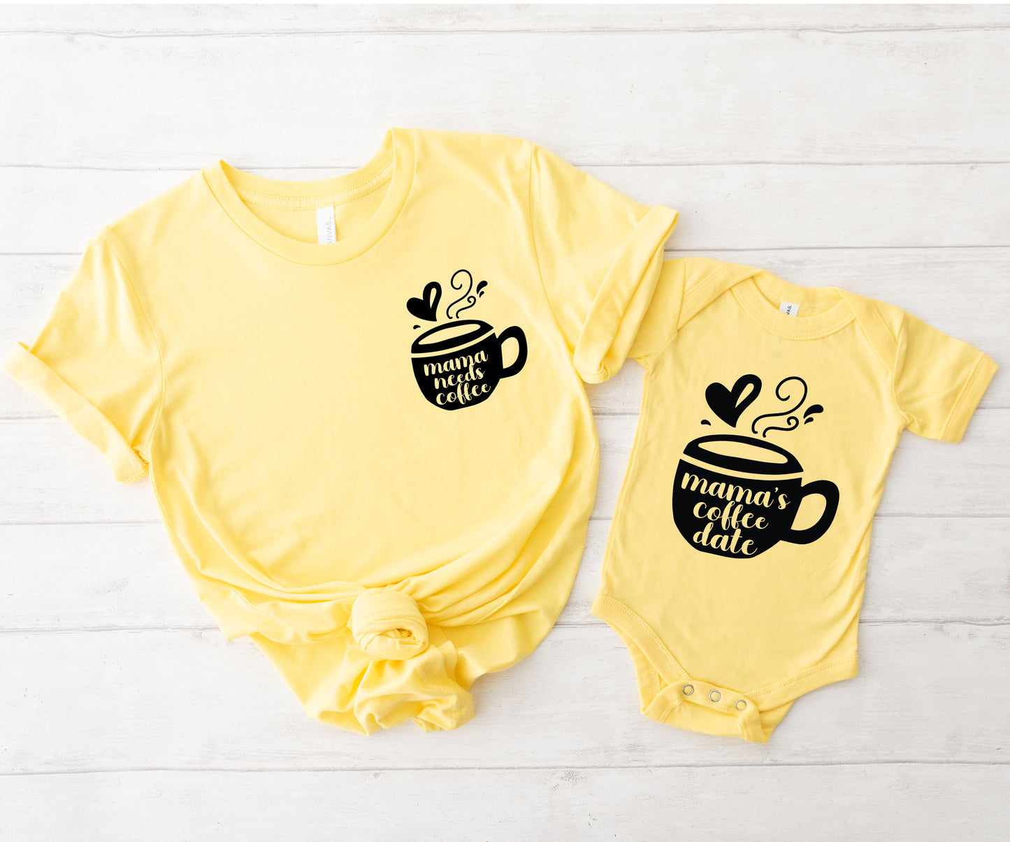 Mama Needs Coffee Shirt, Cute Coffee Shirt, Mommy And Me T-Shirt-newamarketing