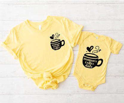 Mama Needs Coffee Shirt, Cute Coffee Shirt, Mommy And Me T-Shirt-newamarketing