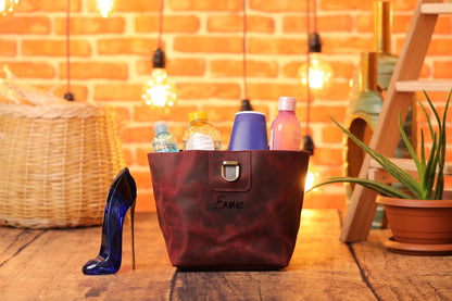 Women Dopp Kit,  Toiletry Bag Women,  Leather Cosmetic Bag