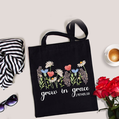 Floral Tote Bag, Christian Tote Bag, Tote Bag Flower-newamarketing