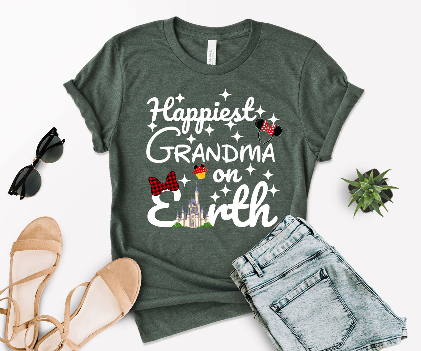 Happiest Tees On Earth, Disney Grandma Shirt, Disney Family Shirts-newamarketing