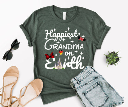 Happiest Tees On Earth, Disney Grandma Shirt, Disney Family Shirts-newamarketing