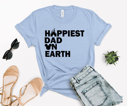 Happiest Dad on Earth Shirt, Earth Day Shirt, Happy Dad Shirt-newamarketing