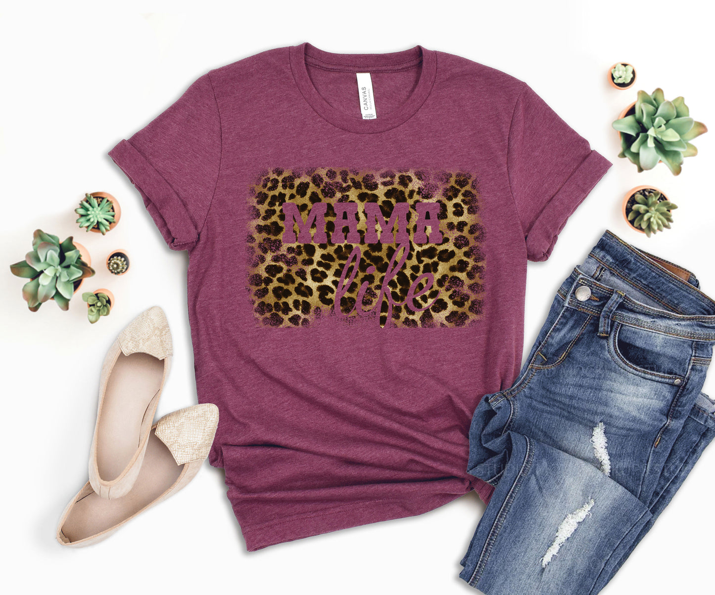 Leopard Mom Life Shirt, Mom Life T-shirt, Leopard Mama Shirt-newamarketing