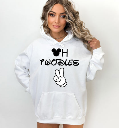 2nd Birthday Sweatshirt, Mickey Hand Sweatshirt, Vintage Mickey Mouse Hoodie-newamarketing