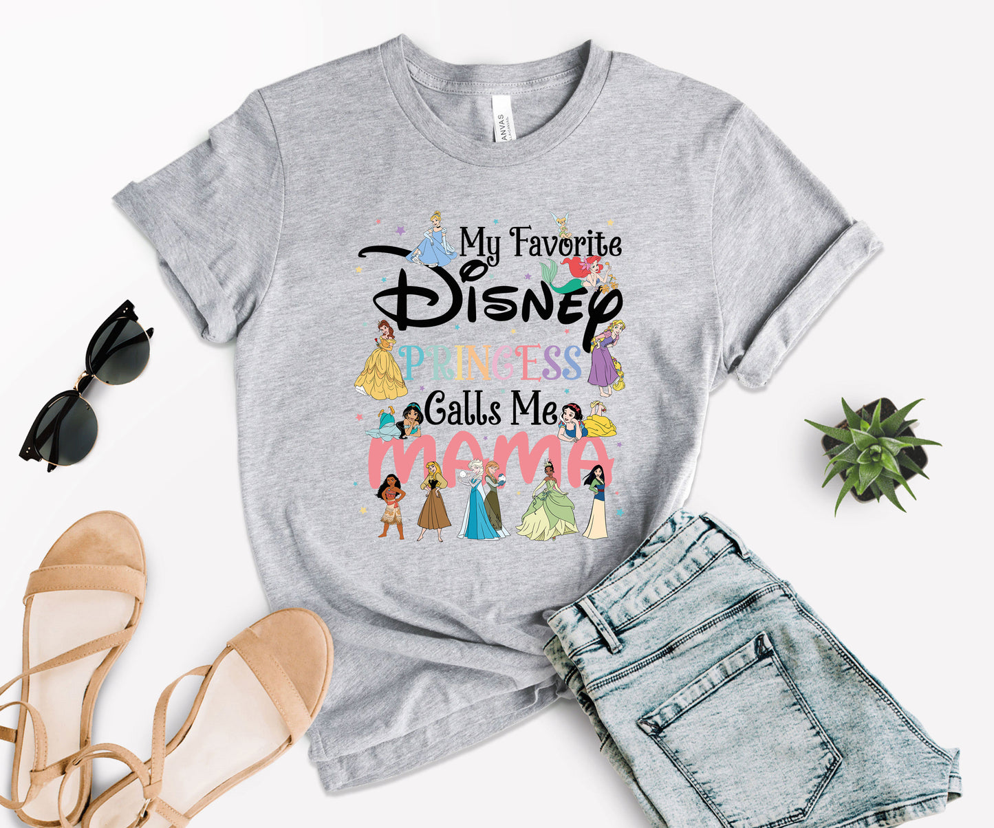 My Favorite Princess Calls Me Mom Tee, Disney Mom Tee, Cute Mom Shirt-newamarketing