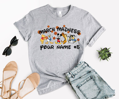 Custom March Madness T-Shirt, Mickey Mouse Basketball Shirt, Shirt Madness-newamarketing