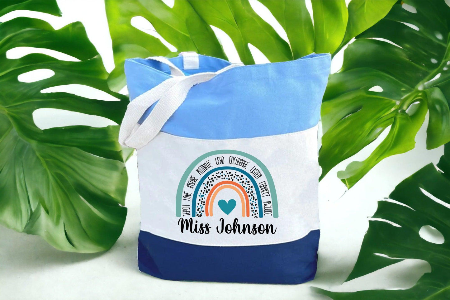 Personalised Teacher Bag, Custom Teacher Tote Bag - newamarketing