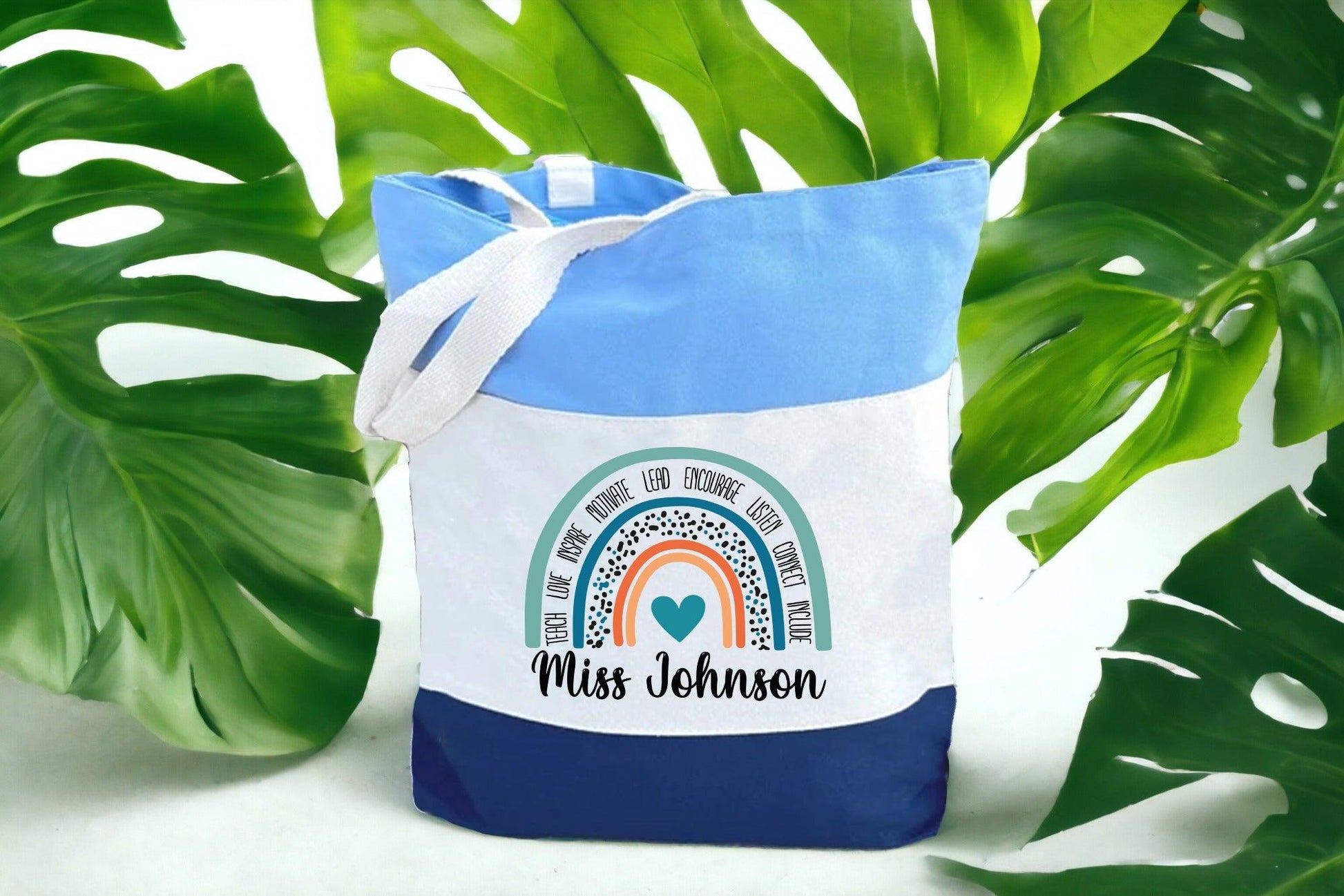 Personalised Teacher Bag, Custom Teacher Tote Bag - newamarketing
