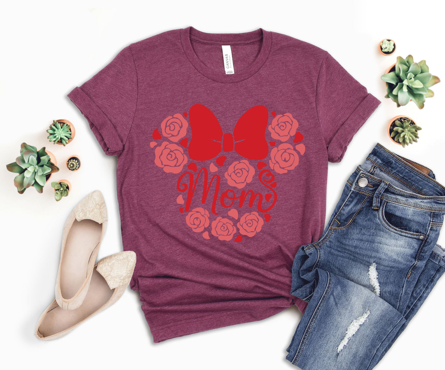 Disney Mom Shirts, Cute Mom T-shirts, Minnie Mom Shirt-newamarketing