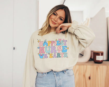 Happiest Place on Earth Sweatshirt, Hoodie for Nurse, Nurse Sweatshirt-newamarketing